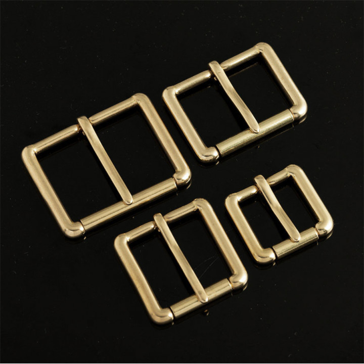 Пряжка 13-38 мм латунная с роликом L12