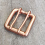Пряжка 39 мм для ремня медная, с роликом два язычка M689
