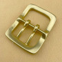 Пряжка 40 мм латунная с перекладиной два язычка L480