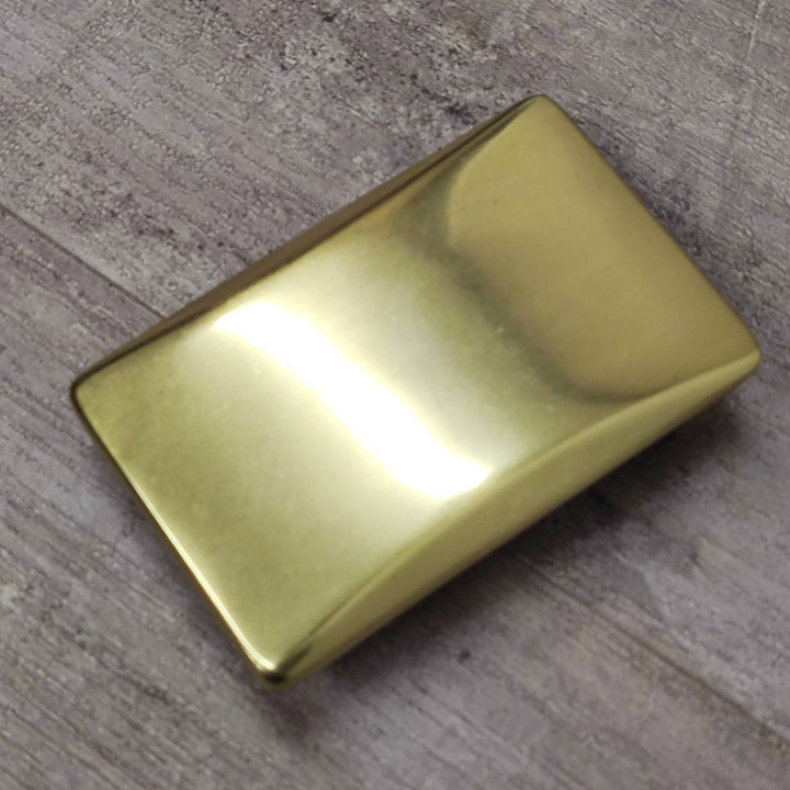 Пряжка с шипом для ремня 40 мм Прямоугольная Латунь