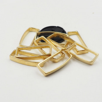 Шлевка для ремня узкая Латунь