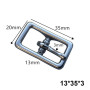 Пряжка 13-26 мм стальная с перекладиной W024
