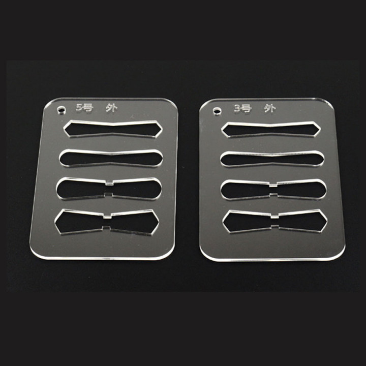 Шаблоны-лекала для кожаных пуллеров на молнии № 3 / 5