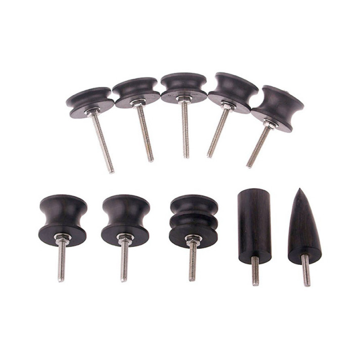 Шлифголовки для полировки кожи набор 