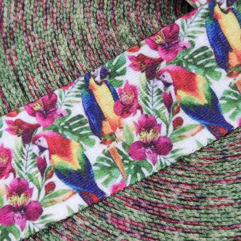 Лента ременная стропа 38 мм Попугаи пэ