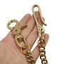 Цепь галантерейная с карабином Латунь арт. 5024