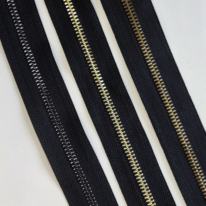 Молния металлическая №5 рулонная двухстороняя Цена за 10 см