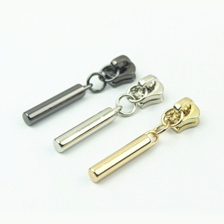 Бегунок для молнии №5 с пуллером трубочка