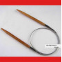 Спицы бамбуковые на металлическом тросике 60 см