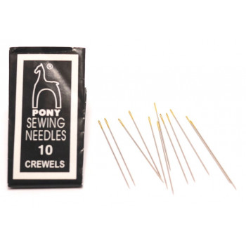 Иглы бисерные с золотым ушком № 10 3,3 см набор 25 шт