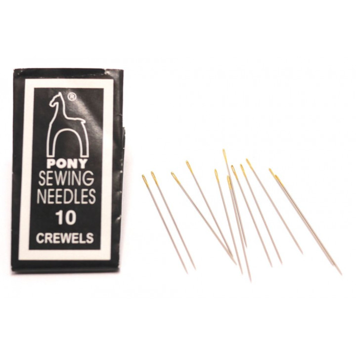 Иглы бисерные с золотым ушком № 10 3,3 см набор 25 шт