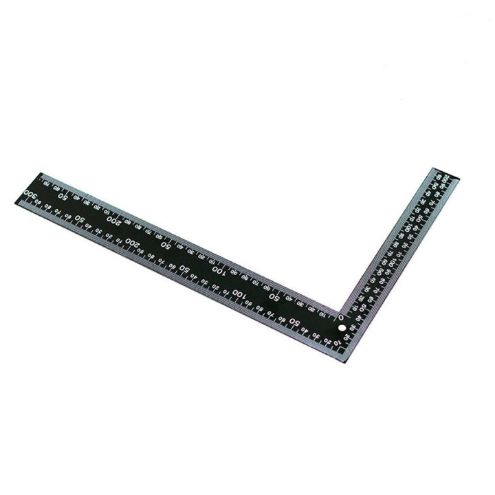 Линейка угольник металлическая 20*30 см