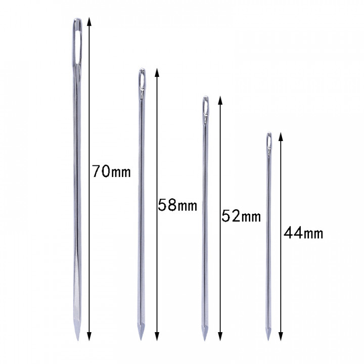 Иглы трёхгранные для кожи 4-7 мм