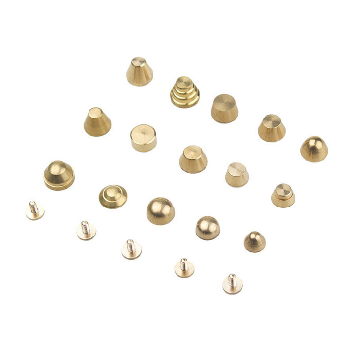 Пукля (ножка) для сумок латунная