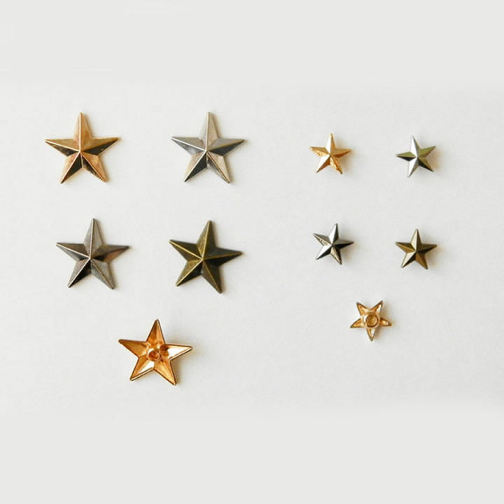 Хольнитены фигурные Звездочки 11 мм