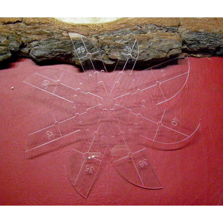 Шаблон-лекало для ремней большой