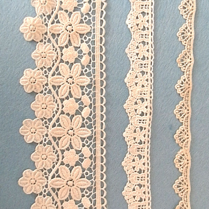 Тесьма хб кружевная Кремовая