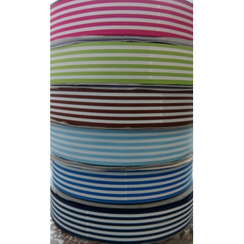 Лента репсовая 25 мм принт Полоска