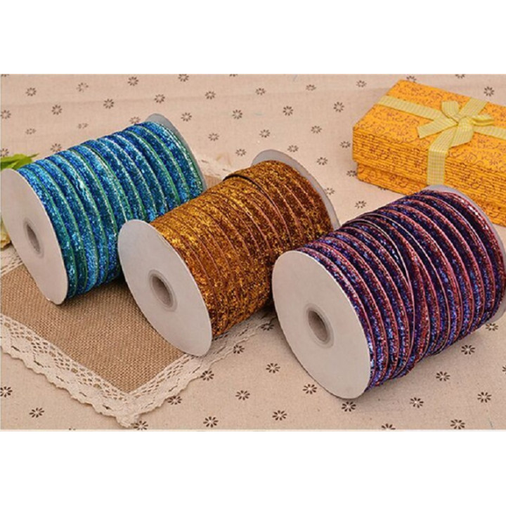 Лента бархатная 10 мм Люрекс