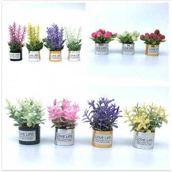 Цветы пластиковые для кукольного домика