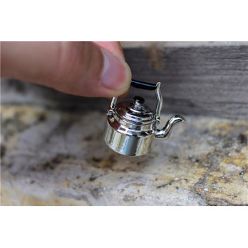 Чайник металлический для кукольной кухни Миниатюра 1:12