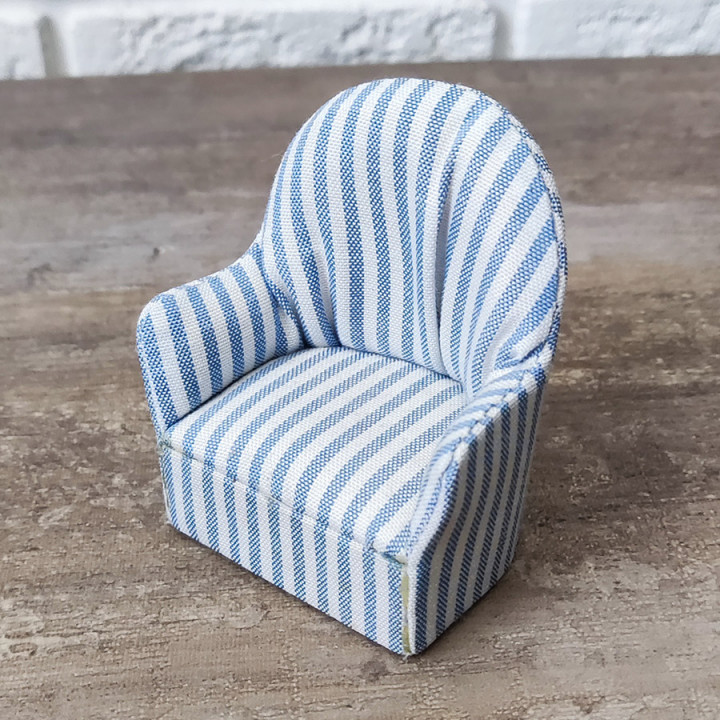Кресло для кукол Голубая полоска
