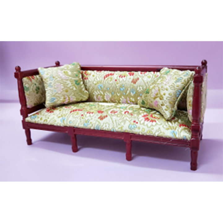 Миниатюра для кукол Диван с подушками