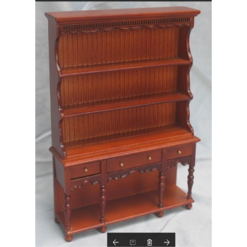 Шкаф для кукол с полками Миниатюра 1:12