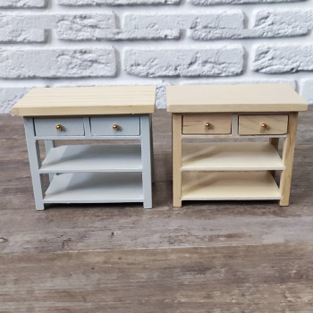 Стол для кукол кухонный с выдвижными ящиками