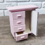 Тумбочка для кукол Розовая