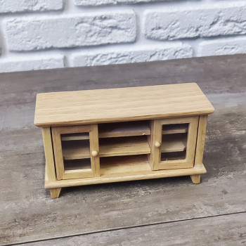 УЦЕНКА! Тумба под ТВ для кукол Белый/Натуральный