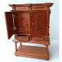 УЦЕНКА! Миниатюра для кукол Шкаф для кабинета Орех