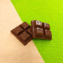 Плитка шоколада  25х25 мм для кукол Миниатюра 1:6