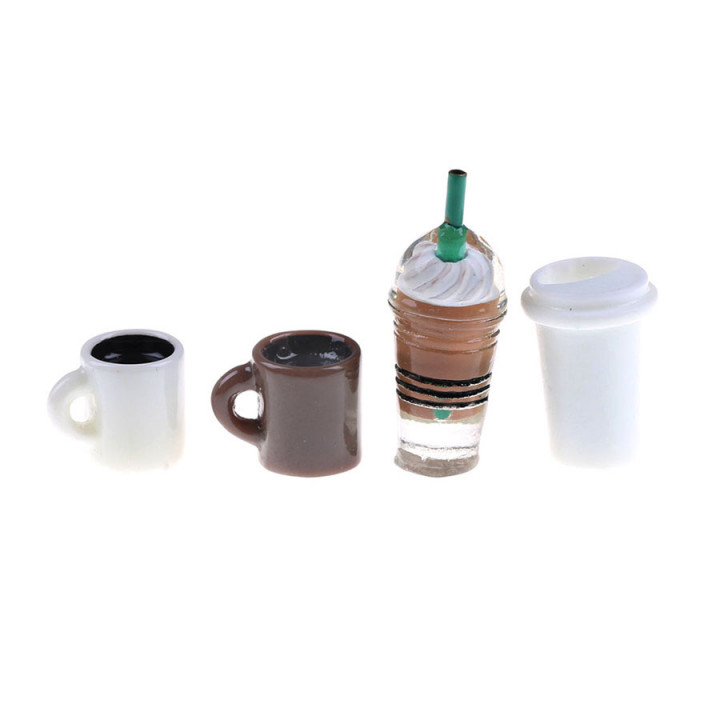 Кофейные напитки для кукол 4 шт.