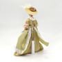 Кукла Дама в бежевом платье Миниатюра 1:12