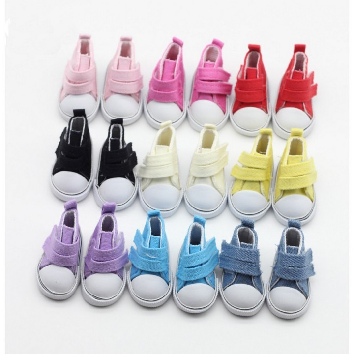 Кеды для куклы на липучках 5 см