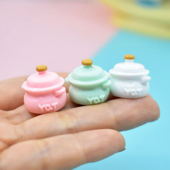 Кастрюльки для кукольной кухни 3 шт. Миниатюра 1:12