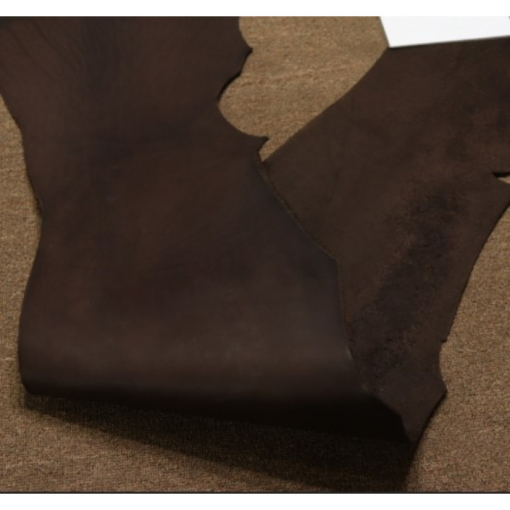 Кожа Пола краст 3,6-4,0 мм комб. дубл. Темно-коричневая Белоруссия