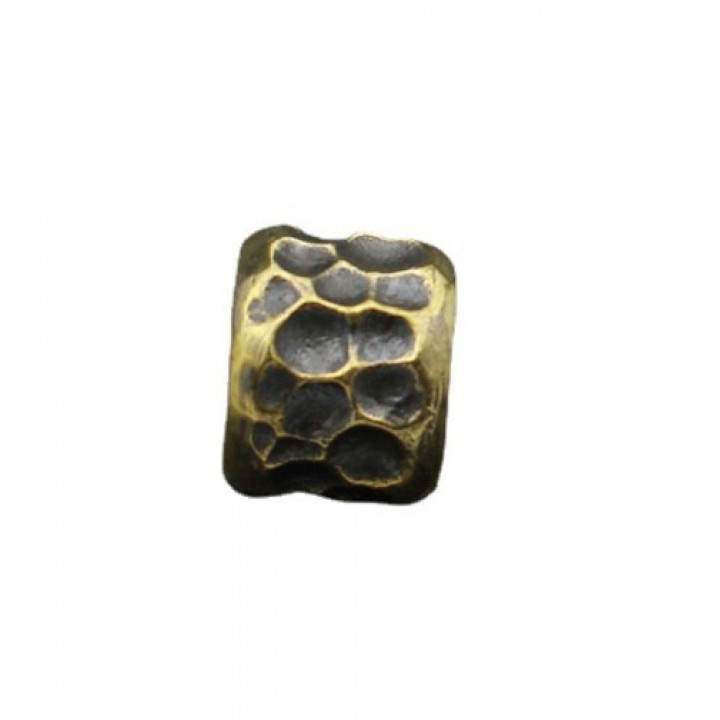 Бусина 6 мм латунная антик