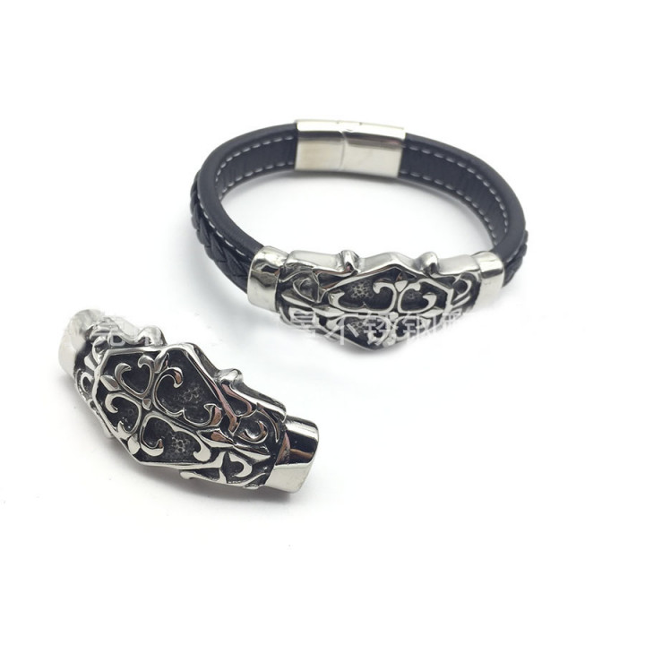 Коннектор 12х6 мм Крест и Лилии Сталь