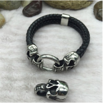 Концевик 8 мм Череп Сталь, 2 шт  