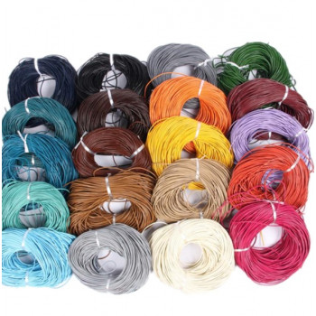 Шнур кожаный круглого сечения 1,5 мм Разные цвета