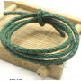Шнур кожаный круглого сечения 3 мм плетеный