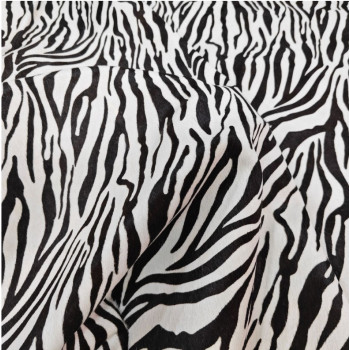 Кожа с ворсом 1,2-1,4 мм Зебра