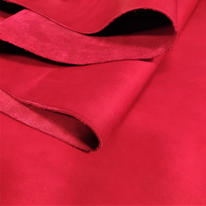 Кожа Юфть 1,8-2,2 мм комб. дубл. Красная помада Белоруссия