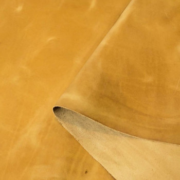 Кожа Крейзи Хорс ULTRA 1,0-1,5 мм Горчичный