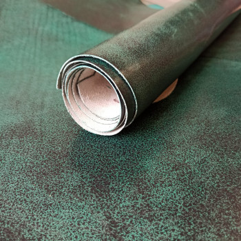 Кожа вороток 1,8-2,0 мм комб. дубл. Гранж Изумруд Белоруссия