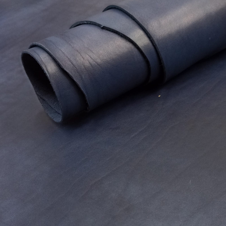 Кожа Юфть 1,5-1,8 мм комб. дубл. Синяя Белоруссия