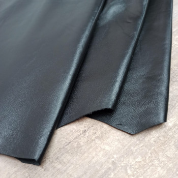 Кожа Овчина (шевро) 0,6-0,8 мм Черный Люкс Турция 