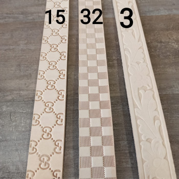 Заготовка для ремня раст. дубл. 42 мм толщ. 4,0 мм с тиснением Италия 